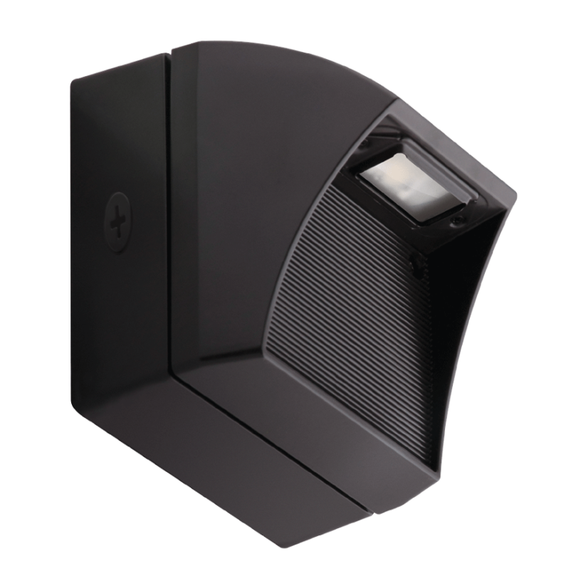 RAB WPLED5N Wallpack,) LED Lamp, 5 W Fixture, 100 to 240/277 V AC, Bronze Housing